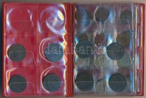 Portugália ~1880-1970. Vegyes fémpénz gyűjtemény 6db berakólapon kisalakú albumba rendezve, mind klf...