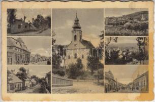 Királyhelmec, Královsky Chlmec; Templom, Városháza, Csonkavár, Fő utca / church, town hall, ruins, main street (fl)