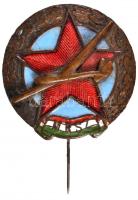 ~1950. "Magyar Repülő Szövetség (MRSZ)" zománcozott kitűző T:2