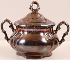 Bavaria porcelán 6 személyes teáskészlet, kanna, cukortartó, tejkiöntő, 6 csésze és csészealj, jelze...