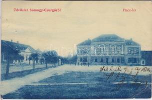 Csurgó, Somogycsurgó; Piactér, Magyar Korona Szálloda (EB)