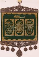 Iszlám, török fali tekercs, 20x26 cm