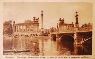 cca 1930-1940 Budapest, leporellós füzet 29 képpel