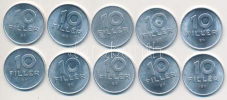 1971-1980. 10f (10xklf) T:1,1-,2