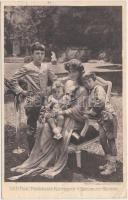 Prinzessin Rupprecht von Bayern mit Kindern / Princess Rupprecht with her children (EB)