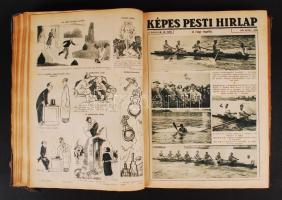 1930-1931 Képes Pesti Hírlap LII. és LIII. évfolyam bizonyos számai könyvbe kötve