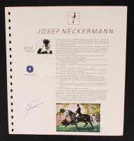 Joseph Neckermann (1912-1992) versenylovas életrajza képekkel és aláírásával