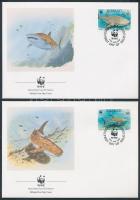 WWF Tengeri élővilág sor 4 FDC WWF Marine wildlife set 4 FDC