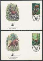 WWF Okapi set 4 FDC WWF Okapi sor 4 FDC