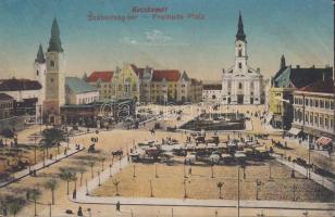 Kecskemét, Szabadság tér; Fekete Soma kiadása (EB)