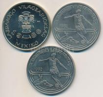1982. 100Ft CuNi "Labdarúgó Világbajnokság (I.) - két alakos" (2x) + 1985. 100Ft alpakka &...