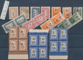 1948 Nyersanyag behozatali illetékbélyegek, 27 db