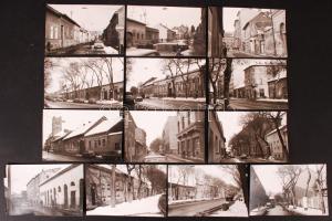 1984 Debrecen 13 db városképes fotó. Hátoldalán feliratozva 14x9 cm