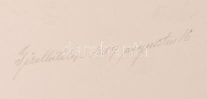 1929 Három fotó a visegrádi Gizella-telepről, hátoldalán jelzett, 11 cm x 8 cm