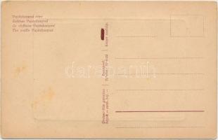 Budapest, XIV. Vajdahunyad vára, Grainer-féle Gobelin kép / silk card (fl)