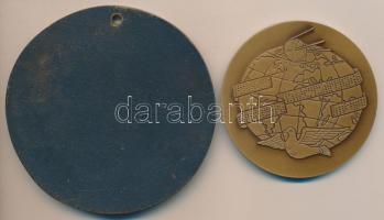 1975. "Szeged Otthon Kiállítás" Br emlékérem (93mm) + 1980. "Magyar Távirati Iroda 18...