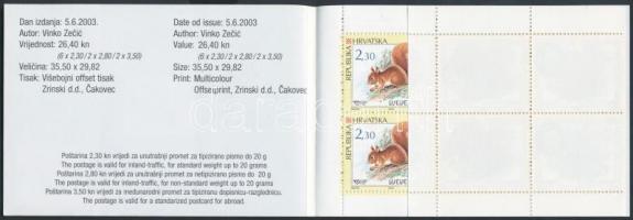 Rodents stampbooklet, Rágcsálók bélyegfüzet