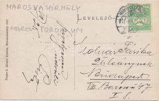 Marosvásárhely, Széchenyi tér, József Emil cipőraktára, Takarékpénztár, Benjamin Adolf lisztraktára,...