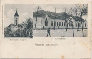 Dunavecse, Református templom, Községháza, Wolff Arthur felvétele (EK)