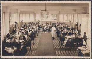 1935 Harkány, Étkező belső, photo