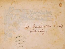 cca 1906 A baráttelkei (Felvidék) önkéntes tűzoltóság tagjai, hátoldalán felirat. / Slovakia Magnezi...