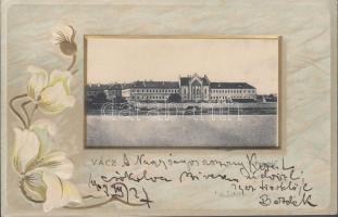 Vác, Fegyház; Emb. Art Nouveau litho