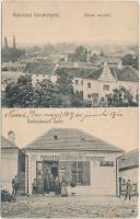 Verebély, Szövetkezeti üzlet, Praidel Gyula asztalos mester / cooperative shop, carpenter (Rb)