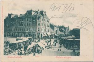 1899 Szombathely, piac, Knebel kiadása