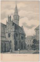 Lőcse - 2 db háború előtti képeslap  (régi udvar, plébánia templom) / 2 pre-1945 postcards