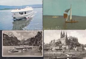 21 db főként MODERN motívumlap; hajók / 21 mostly modern motive cards; ships