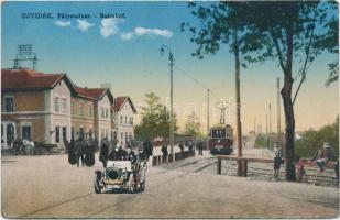 Újvidék, Vasútállomás / railway station, tram, automobile
