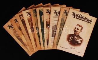 1914-1916 A világháború képes krónikája, 11 db képekkel illusztrált füzet