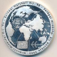 Fritz Mihály (1947-) 2001. "Westel - A kétmilliomodik ügyfél elérésének emlékére" ezüstözö...