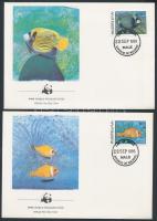 WWF Fishes set 4 FDC WWF Halak sor 4 FDC