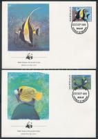 WWF Fishes set 4 FDC WWF Halak sor 4 FDC