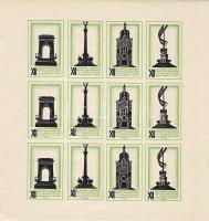 1930 Építészeti kiállítás vágott levélzáró ív