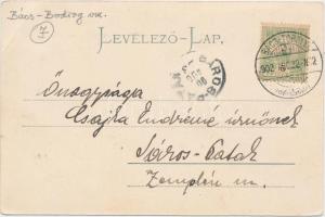 Bácstopolya, vasútállomás, Magos vendéglő; Wilheim Miksa kiadása / railway station, restaurant; flor...