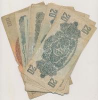 1944. 1P-100P (17x) "A Vöröshadsereg Parancsnoksága" többféle darabja T:III,III-