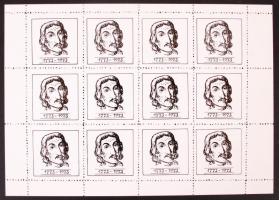 1973 100 éve született Csokonai Vitéz Mihály levélzáró ív