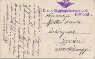 Homonna, az orosz invázió után, Friedman vegyeskereskedése, Walter Mór kiadása / After the Russian i...