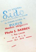 cca 1930 Le Nouveau Lido, J. Sabrou: Stan és Pan, sajtófotó, pecséttel jelzett, sarkai sérültek, 24x...