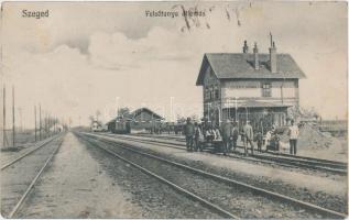 Szeged-Felsőtanya, vasútállomás, Adler Viktor kiadása