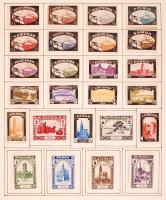 Német irredenta levélzárók, 25 db klf, albumlapon