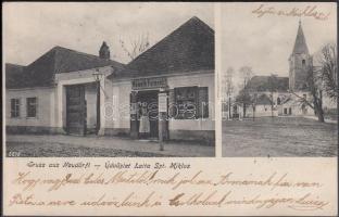 Lajtaszentmiklós, Neudörfl an der Leitha; Németh Ferenc üzlete / shops (fa)