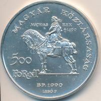 1990. 500Ft  Ag "Mátyás király-Beatrix" T:BU Adamo EM113