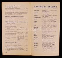 1938 Ala Littoria S.A. Roma repülőmenetrend, 11p /
1938 Italy flight plan