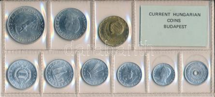 1982. 2f-10Ft 9db klf érmés forgalmi sor fóliatokban T:1 
Adamo FO15