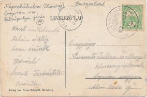 Répcekőhalom, Kőhalom, Steinberg; Templom tér, üzlet, Római katolikus fiúiskola és plébánia lak, Fra...