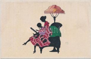 Selige Kindheit, Pasto-Silhouetten s: MG (Marte Graf) (EK)