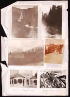 cca 1930 régi fotók: Csorba-tó (3db), Besztercebánya utcakép, Kassa, Késmárki-csúcs, 6 db, 8×5-12×9 ...